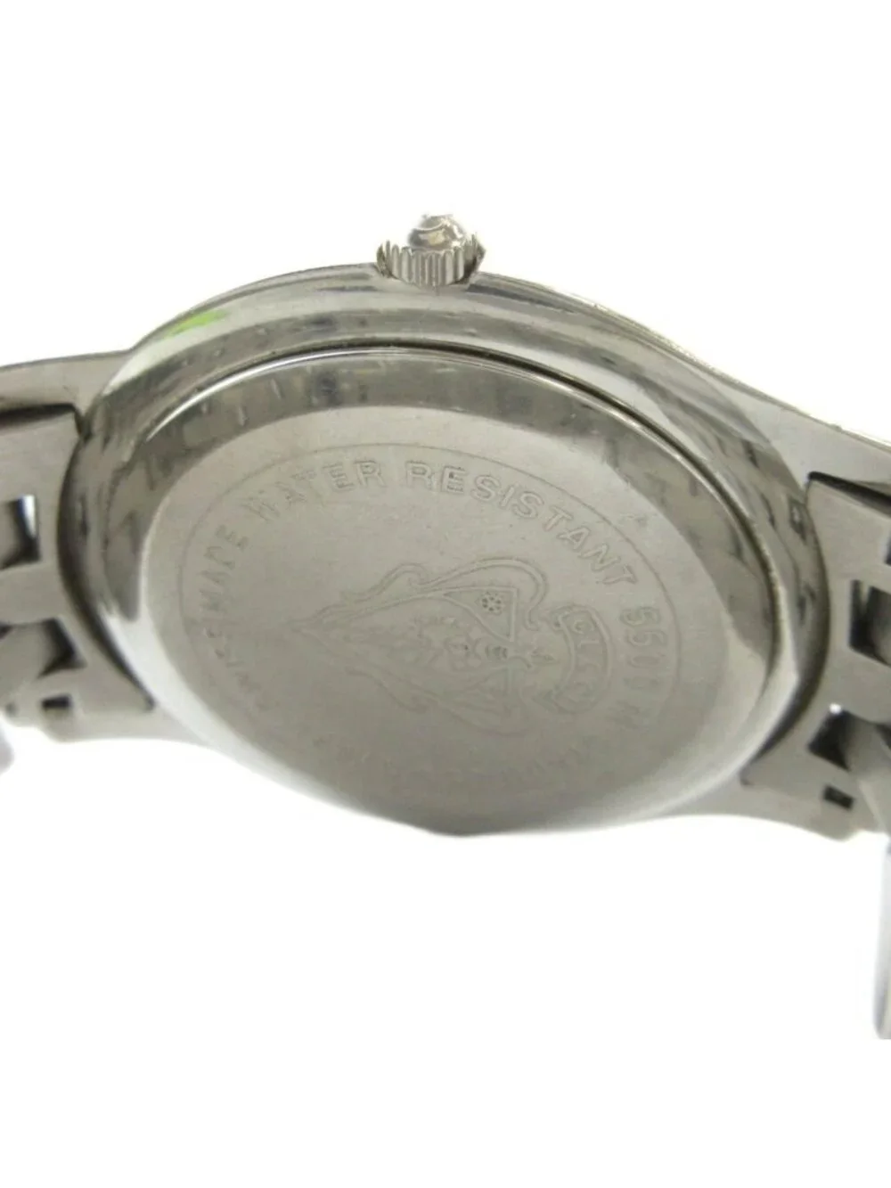Gucci Watch Quartz Logo Carre Date Roman Silver